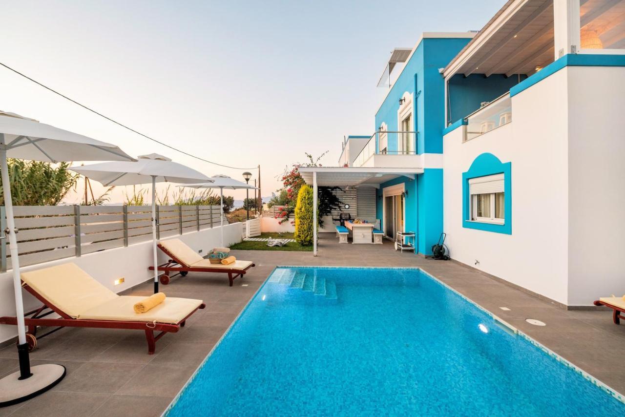 Seabreeze Villa - With Jacuzzi & Heated Pool Mastichari  Exterior photo