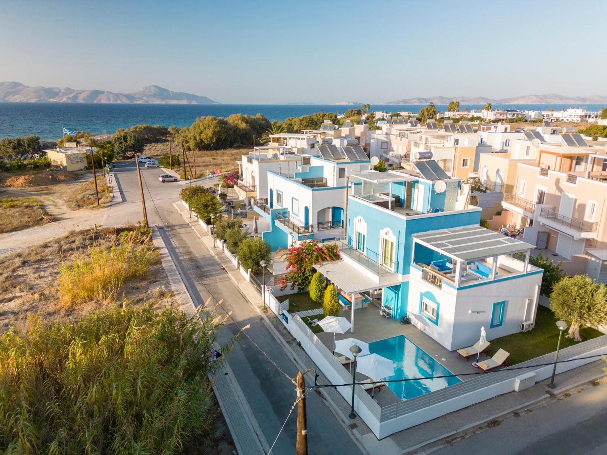 Seabreeze Villa - With Jacuzzi & Heated Pool Mastichari  Exterior photo